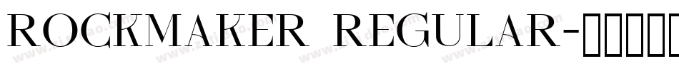 Rockmaker Regular字体转换
